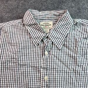 Ralph Lauren Polo Jeans Co. Mens XL‎ Plaid Short Sleeve Button Down Shirt